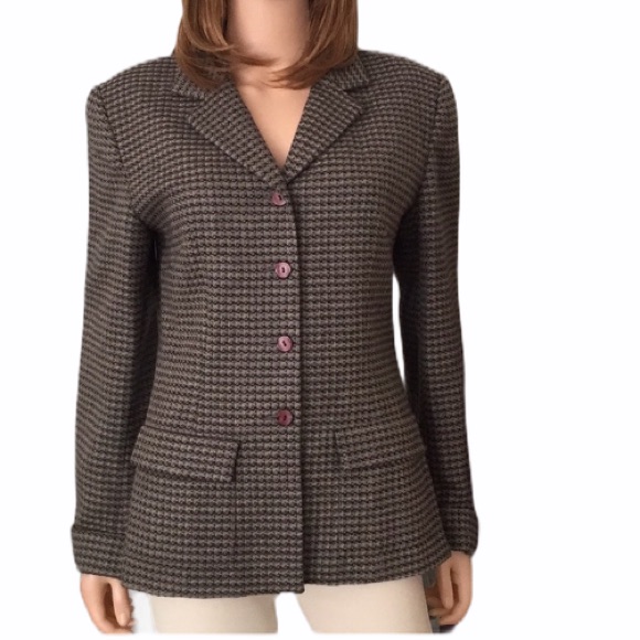 Vintage Country Shop Wool Alpaca Tweed Blazer